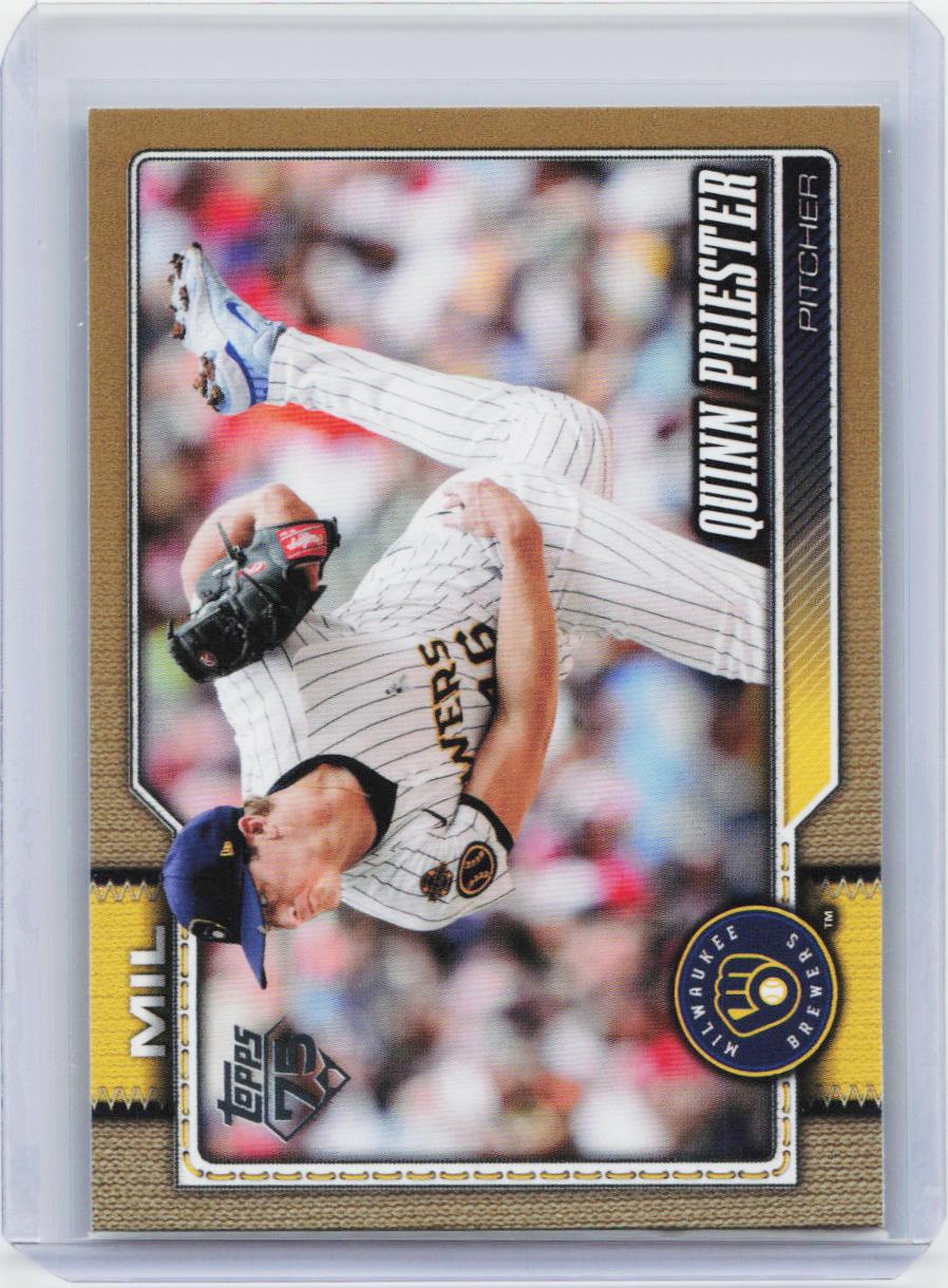 2026 Topps #186 Quinn Priester Gold #/2026
