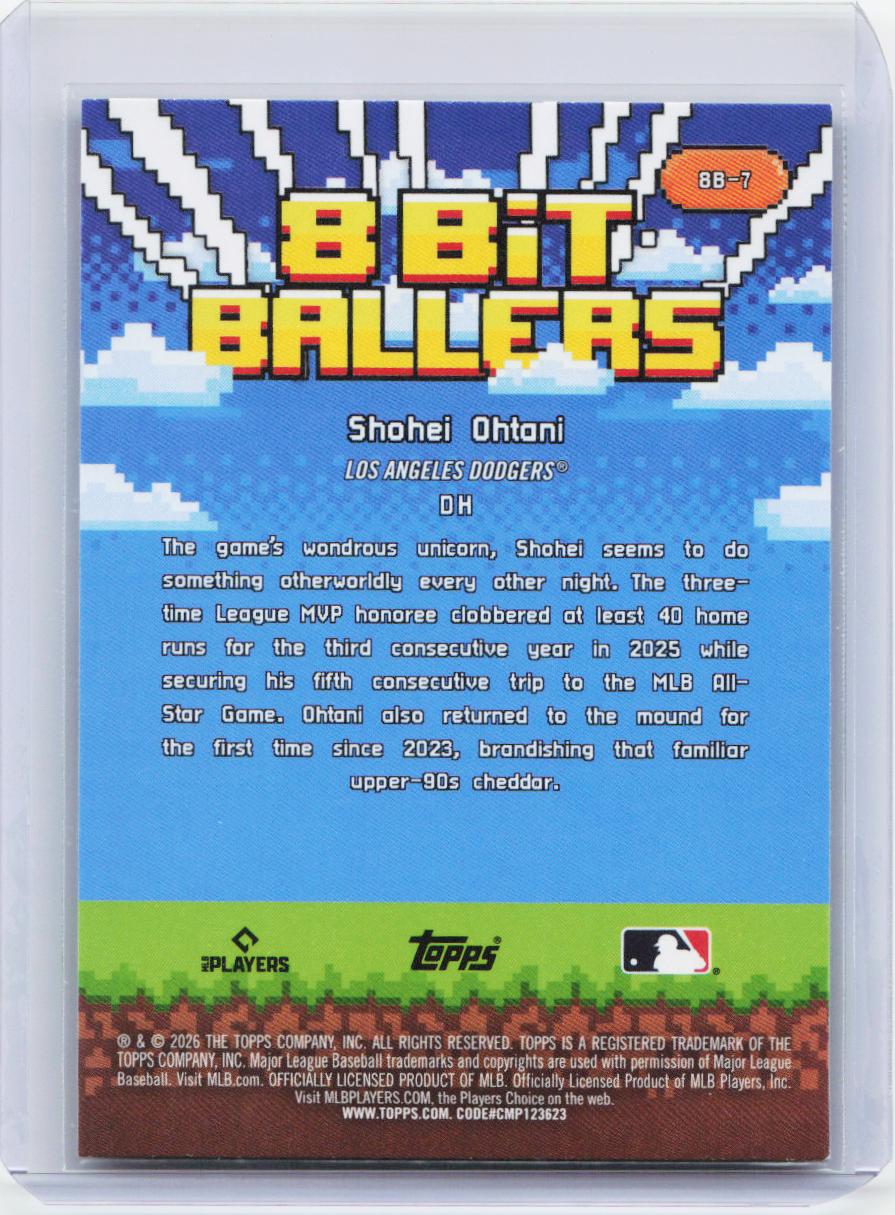 2026 Topps #8B-7 Shohei Ohtani 8 Bit Ballers