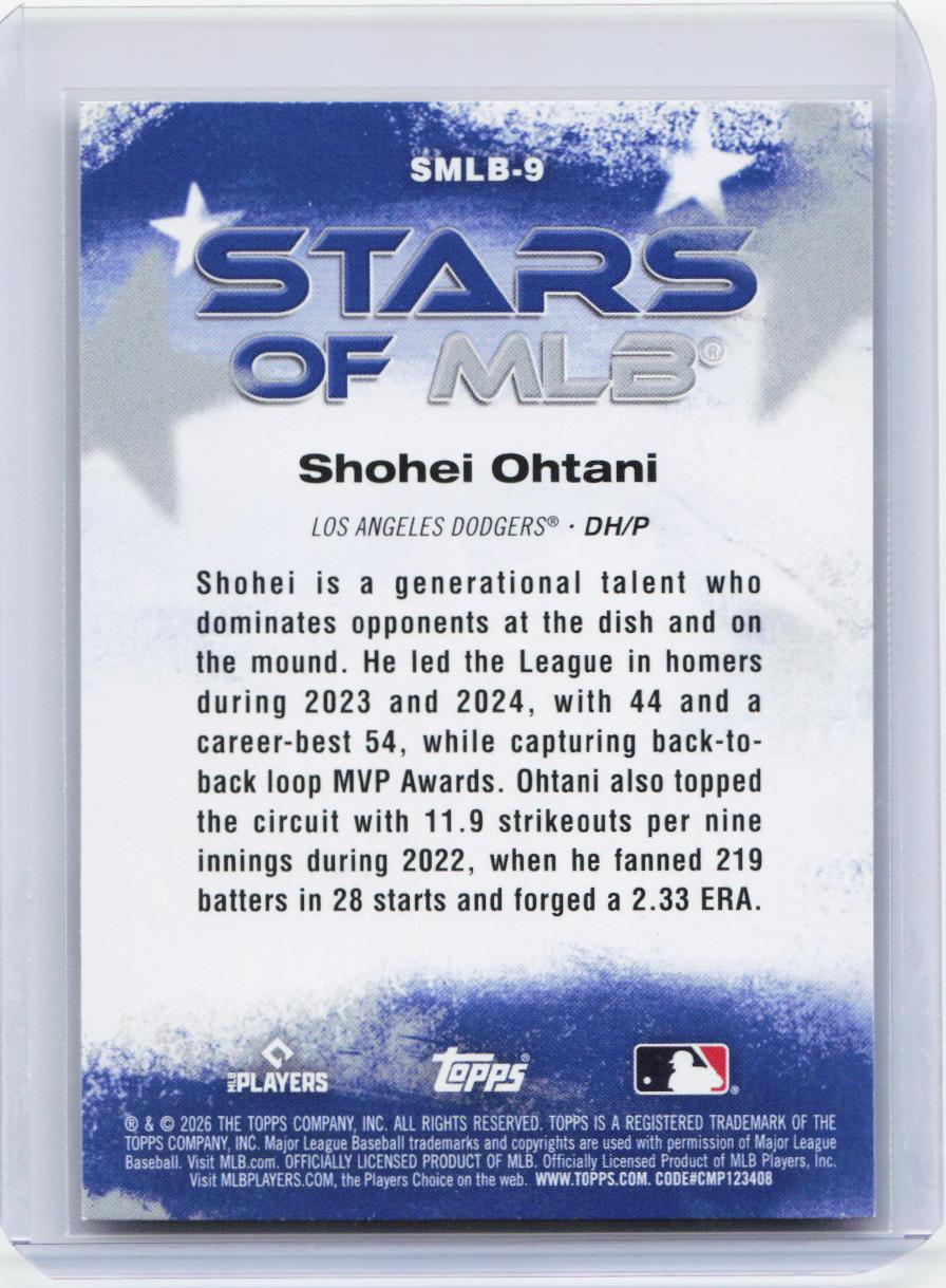 2026 Topps #SMLB-9 Shohei Ohtani Stars of MLB