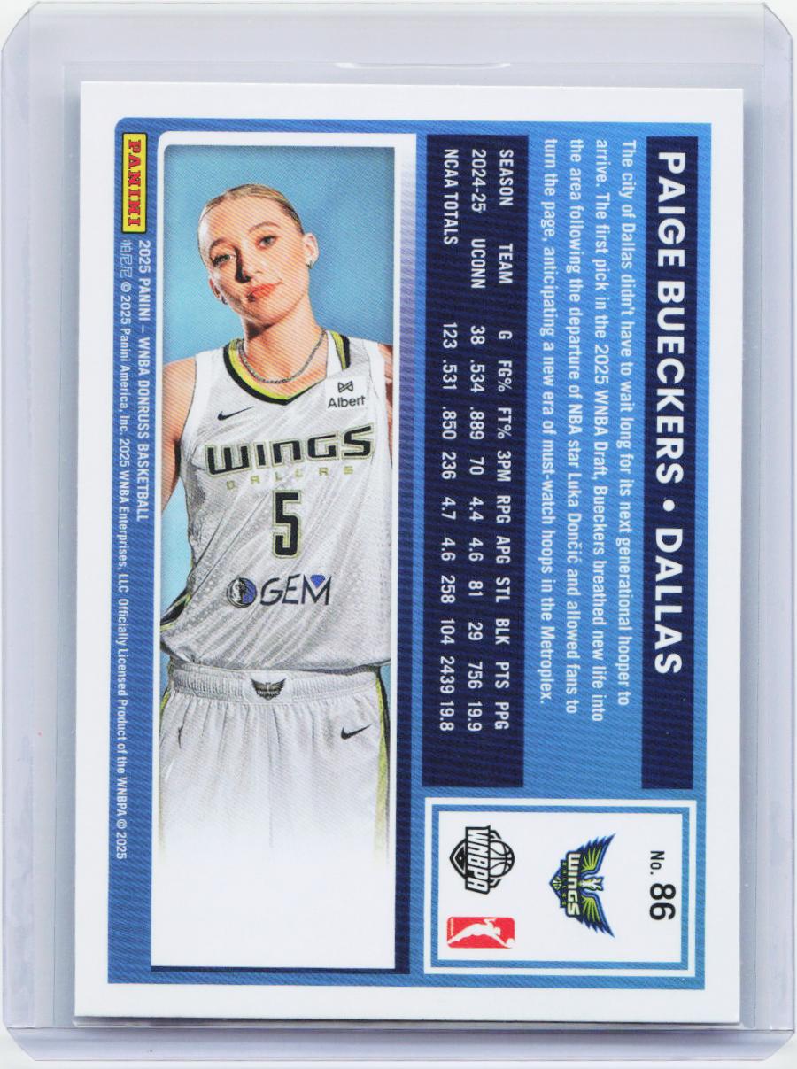 2025 Donruss WNBA #86 Paige Bueckers