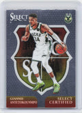 2024-25 Panini Select #1 Giannis Antetokounmpo Select Certified