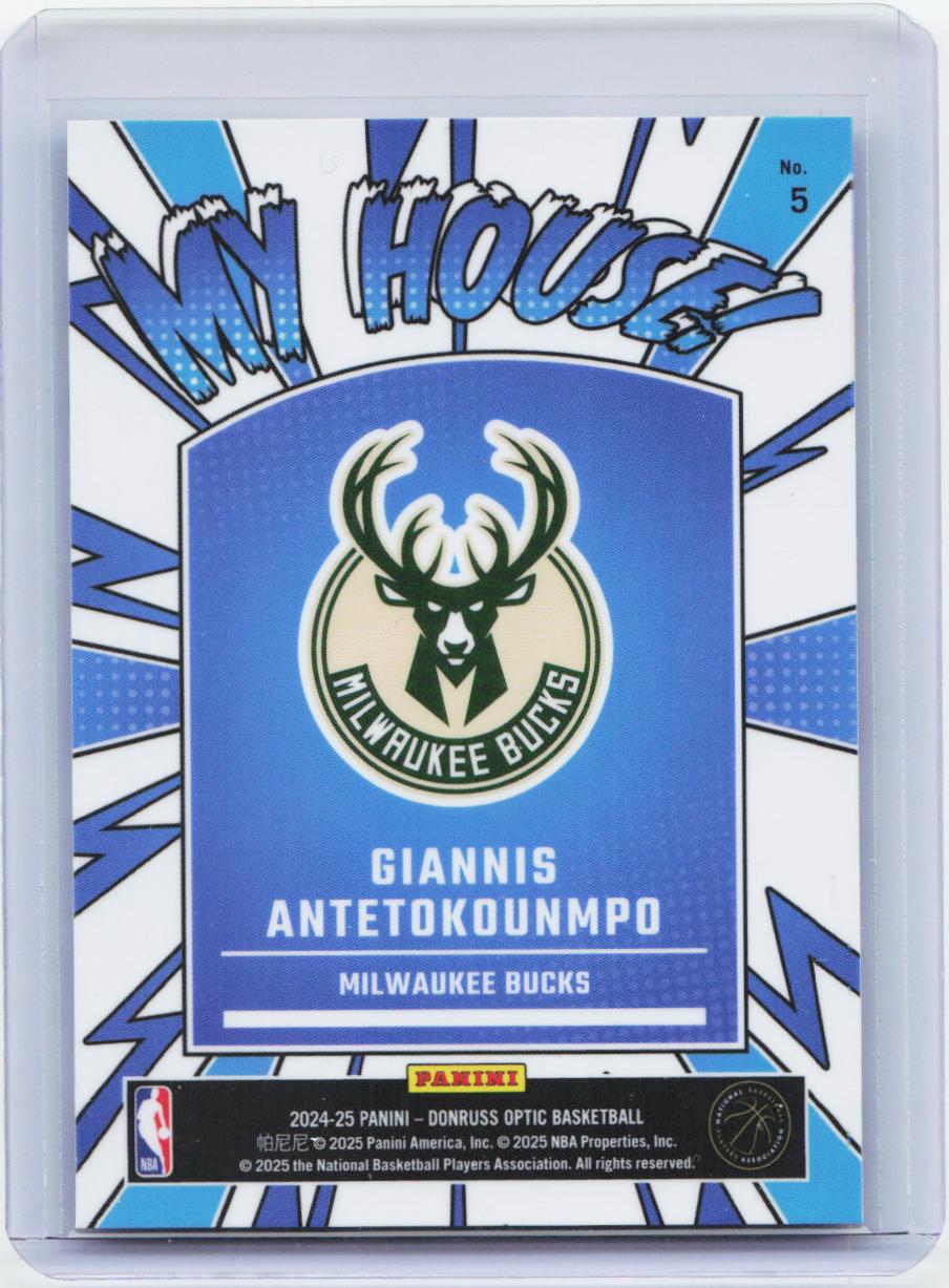 2024-25 Donruss Optic #5 Giannis Antetokounmpo My House