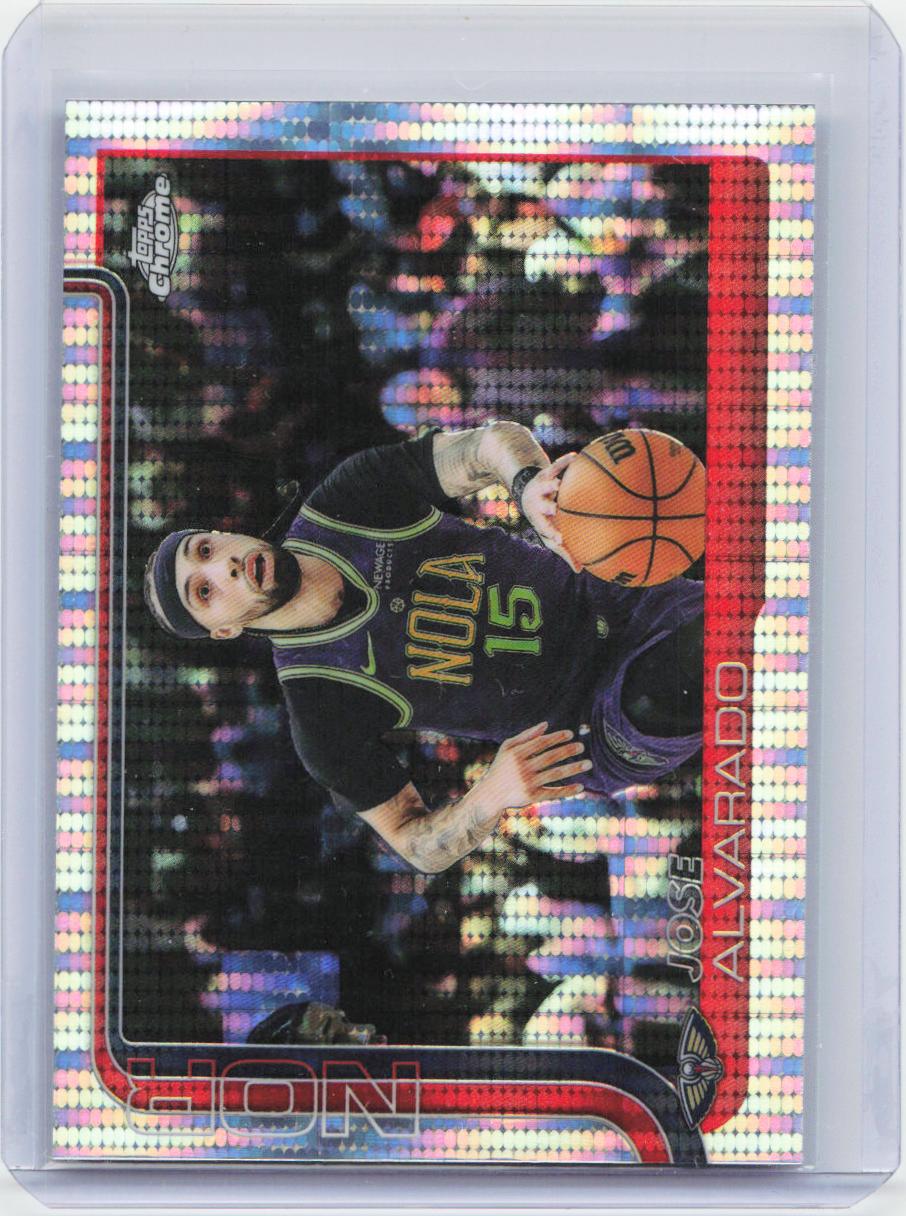 2025-26 Topps Chrome #144 Jose Alvarado Pulsar Refractor