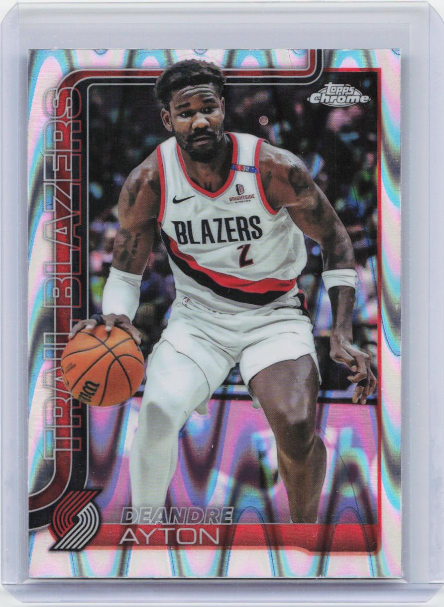 2025-26 Topps Chrome #168 Deandre Ayton RayWave Refractor