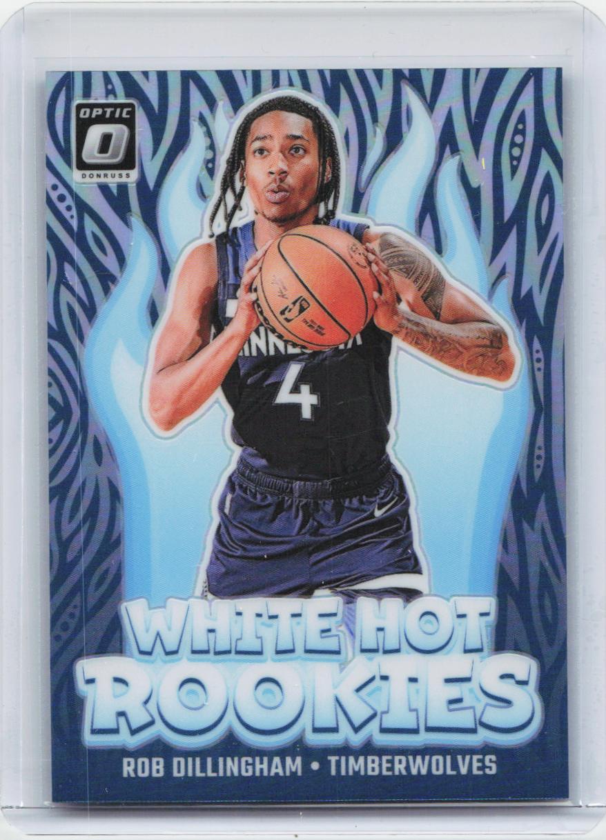 2024-25 Donruss Optic #8 Rob Dillingham White Hot Rookies Holo