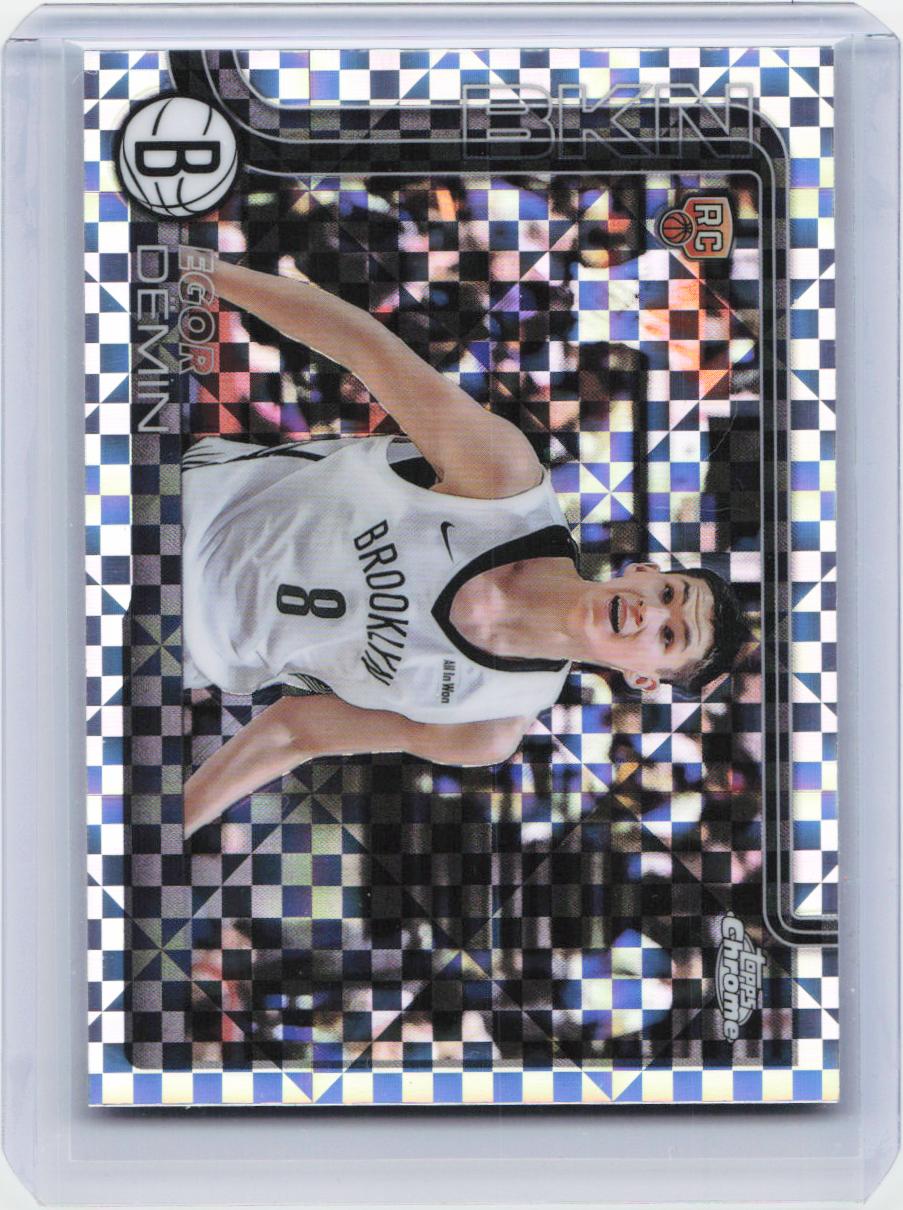 2025-26 Topps Chrome #258 Egor Dëmin X-Fractor