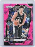 2024-25 Panini Prizm #197 Zach Collins Prizms Pink Ice