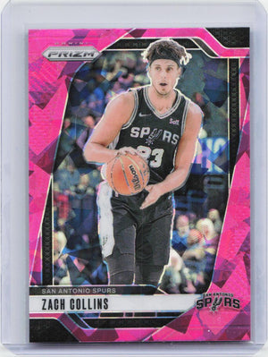 2024-25 Panini Prizm #197 Zach Collins Prizms Pink Ice
