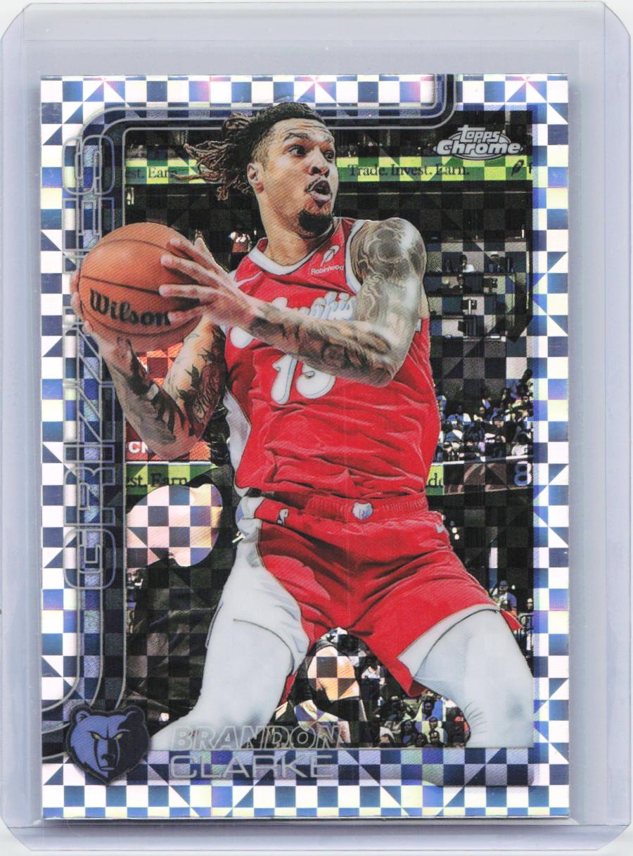2025-26 Topps Chrome #133 Brandon Clarke X-Fractor
