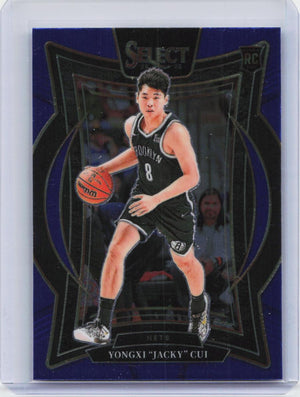 2024-25 Panini Select #94 Yongxi "Jacky" Cui Blue (Retail)