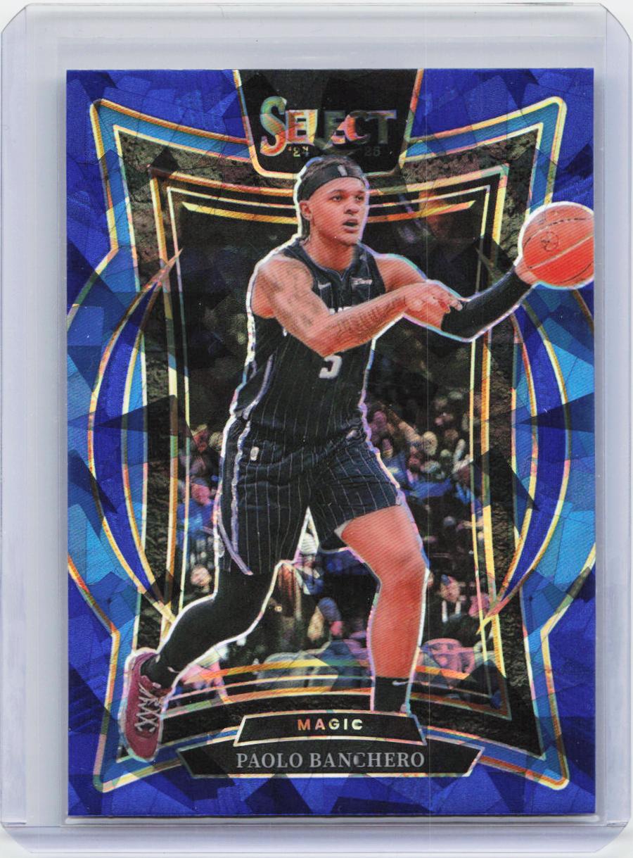 2024-25 Panini Select #35 Paolo Banchero Blue Cracked Ice Prizm