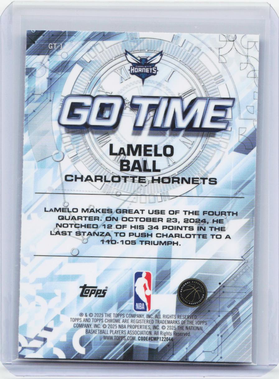 2025-26 Topps Chrome #GT-1 LaMelo Ball Go Time