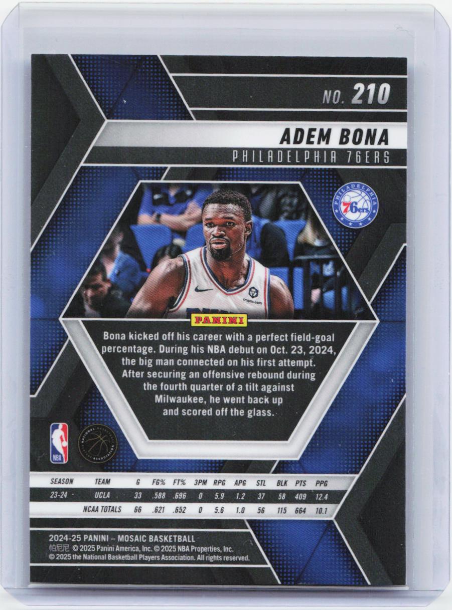 2024-25 Panini Mosaic #210 Adem Bona