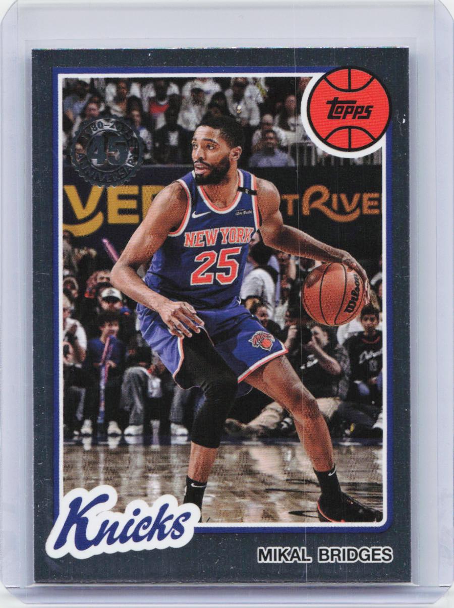 2025-26 Topps #80BK-38 Mikal Bridges 1980-81 Topps Basketball