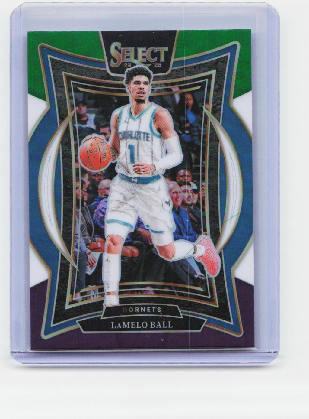 2024-25 Panini Select #31 LaMelo Ball Green White Purple Prizm