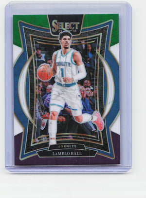 2024-25 Panini Select #31 LaMelo Ball Green White Purple Prizm