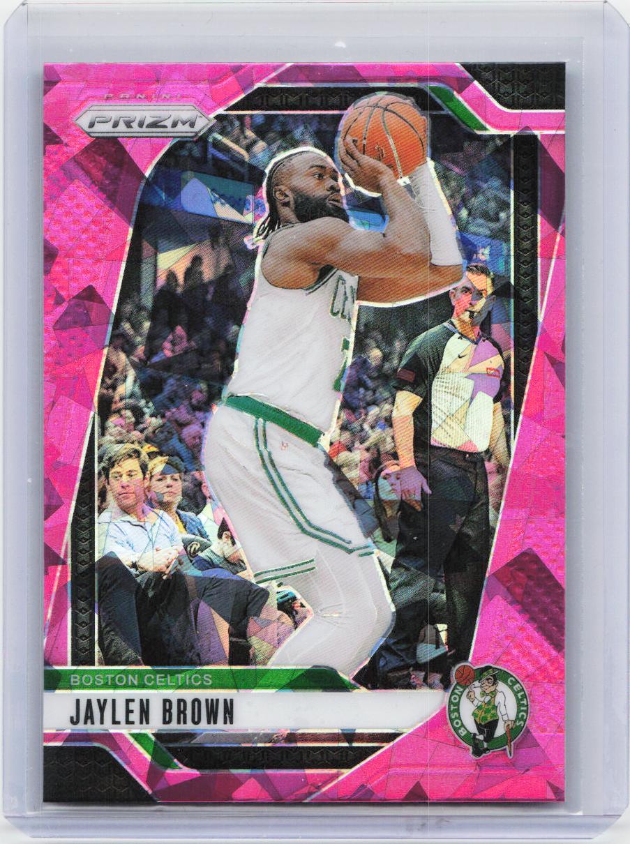 2024-25 Panini Prizm #139 Jaylen Brown Prizms Pink Ice