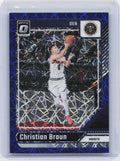 2024-25 Donruss Optic #101 Christian Braun Blue Velocity