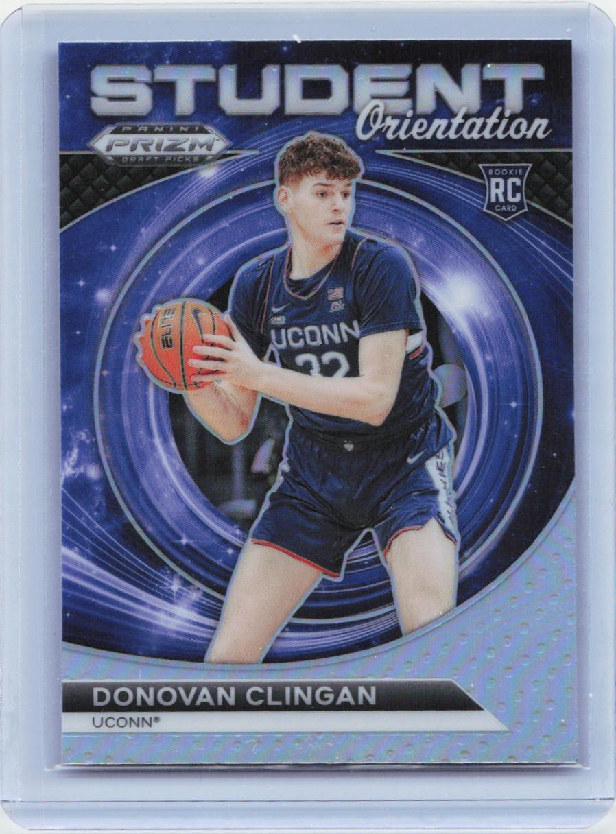 2024 Panini Prizm Draft Picks #10 Donovan Clingan Student Orientation Silver