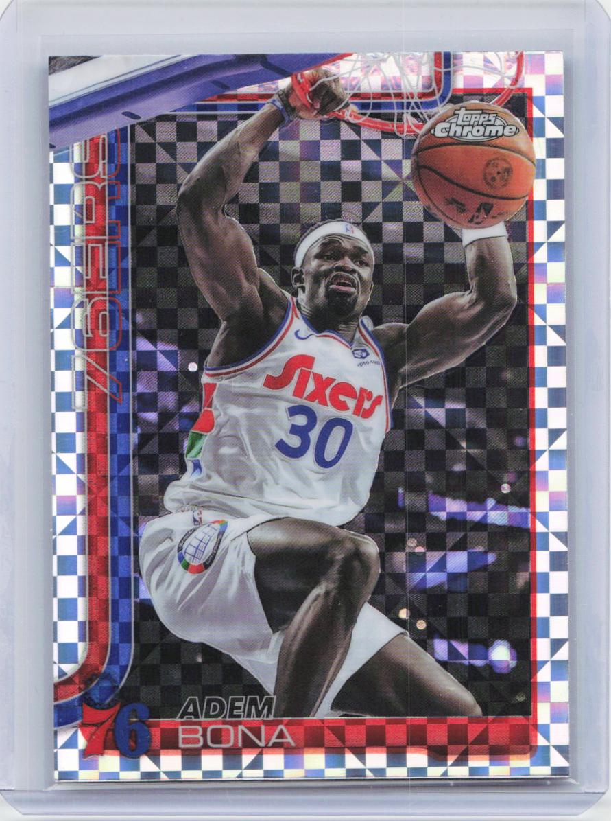 2025-26 Topps Chrome #183 Adem Bona X-Fractor