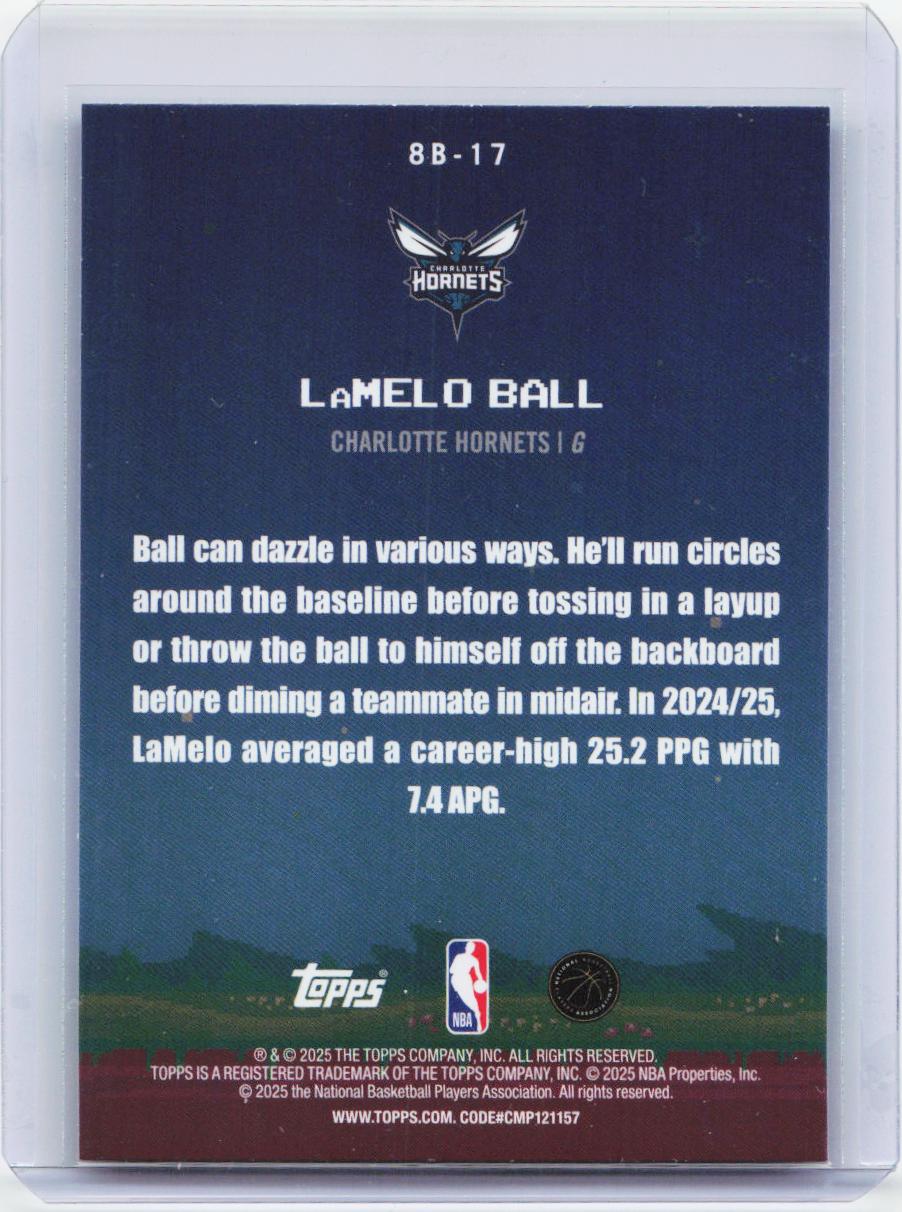 2025-26 Topps #8B-17 LaMelo Ball 8-Bit Ballers