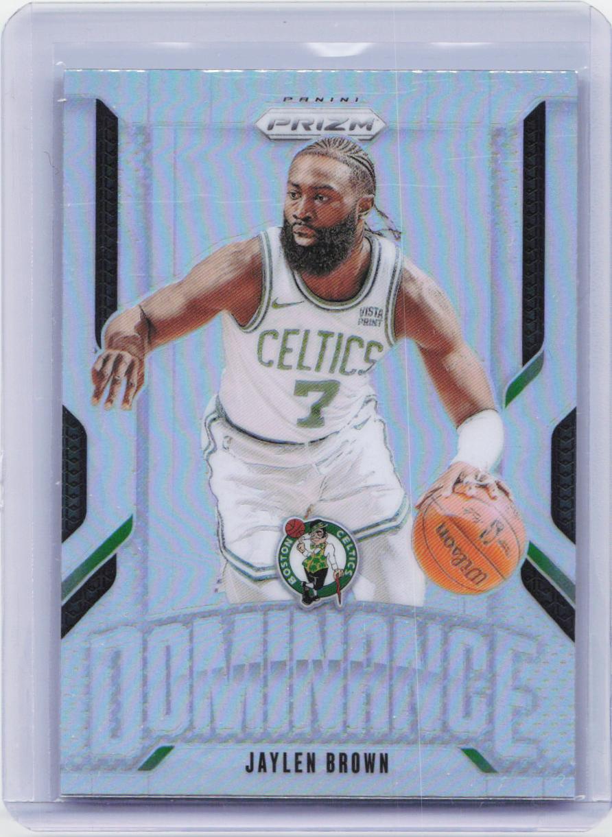 2024-25 Panini Prizm #6 Jaylen Brown Dominance Prizms Silver