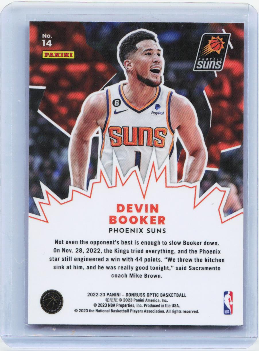 2022-23 Donruss Optic #14 Devin Booker My House