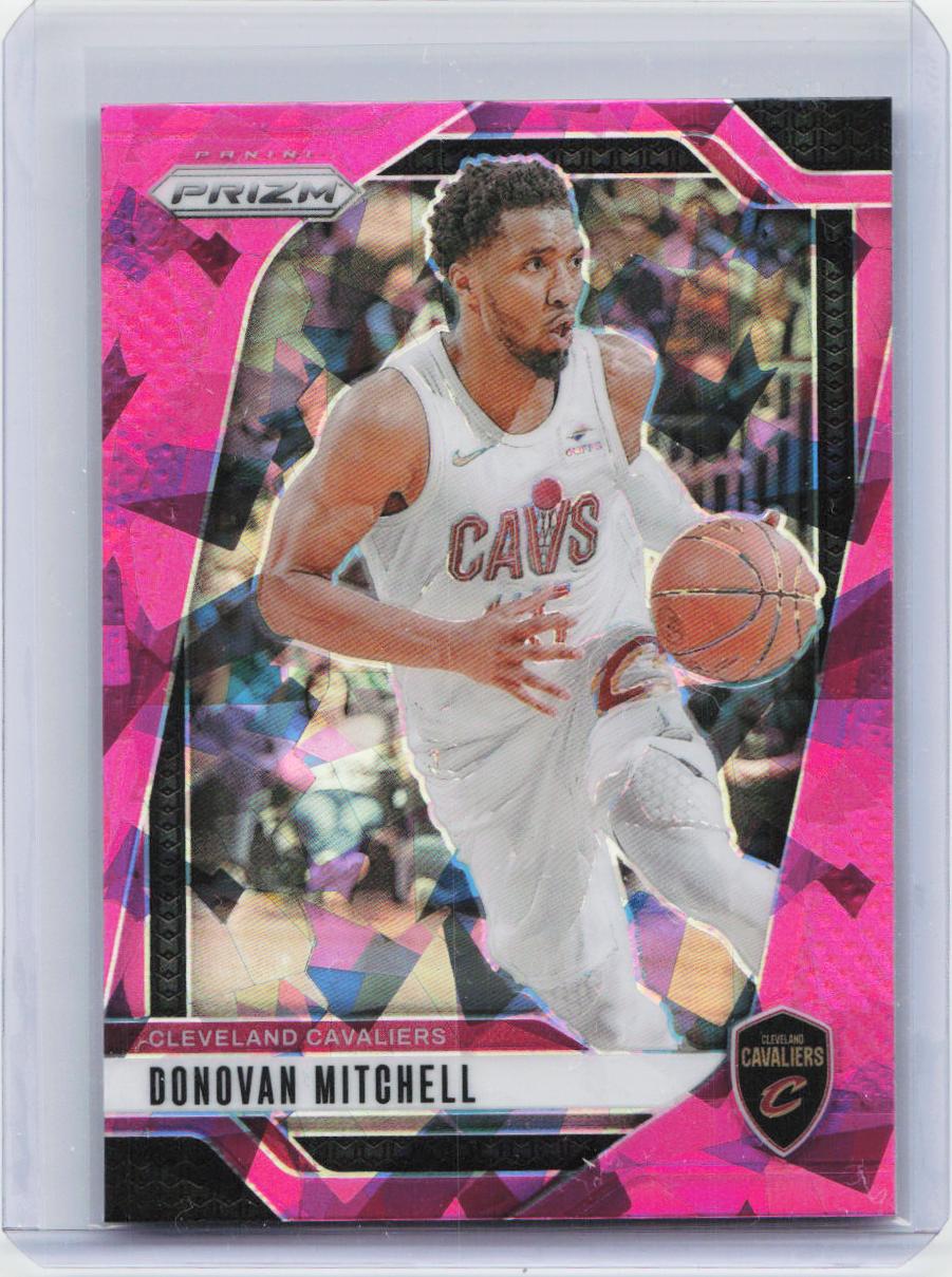 2024-25 Panini Prizm #155 Donovan Mitchell Prizms Pink Ice