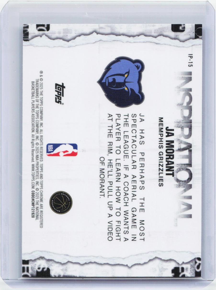 2025-26 Topps Chrome #IP-15 Ja Morant Inspirational