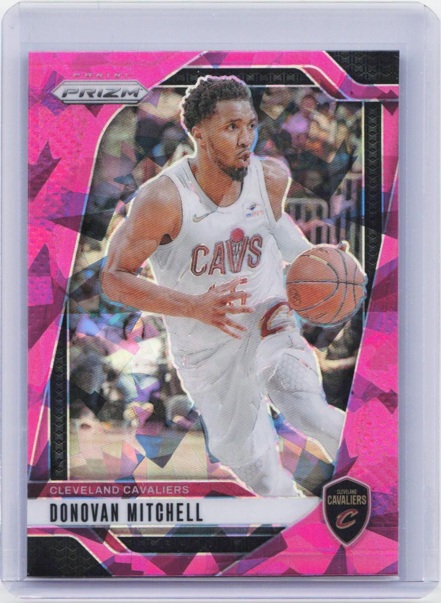 2024-25 Panini Prizm #155 Donovan Mitchell Prizms Pink Ice