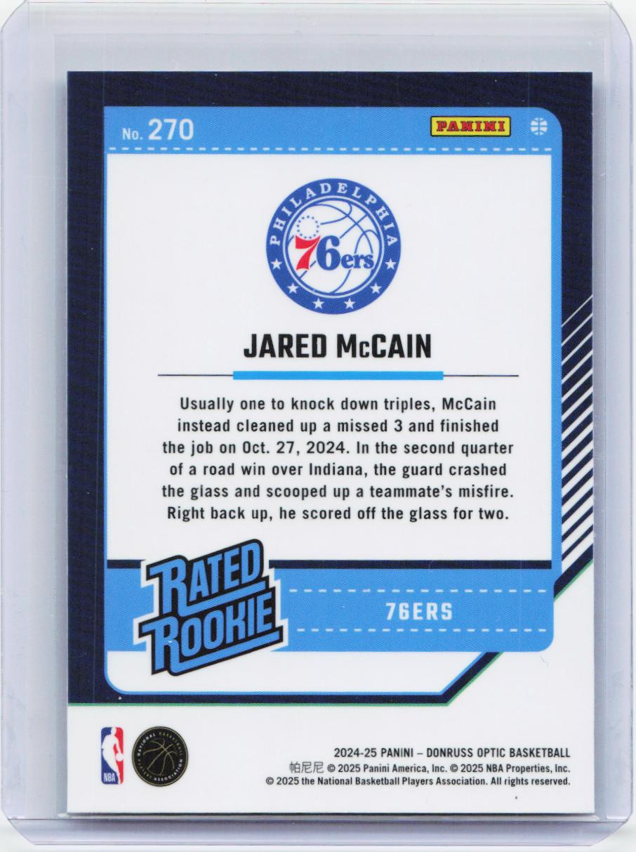 2024-25 Donruss Optic #270 Jared McCain