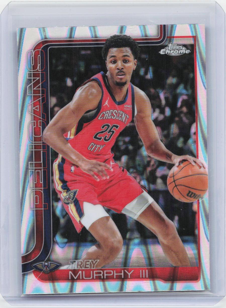 2025-26 Topps Chrome #104 Trey Murphy III RayWave Refractor