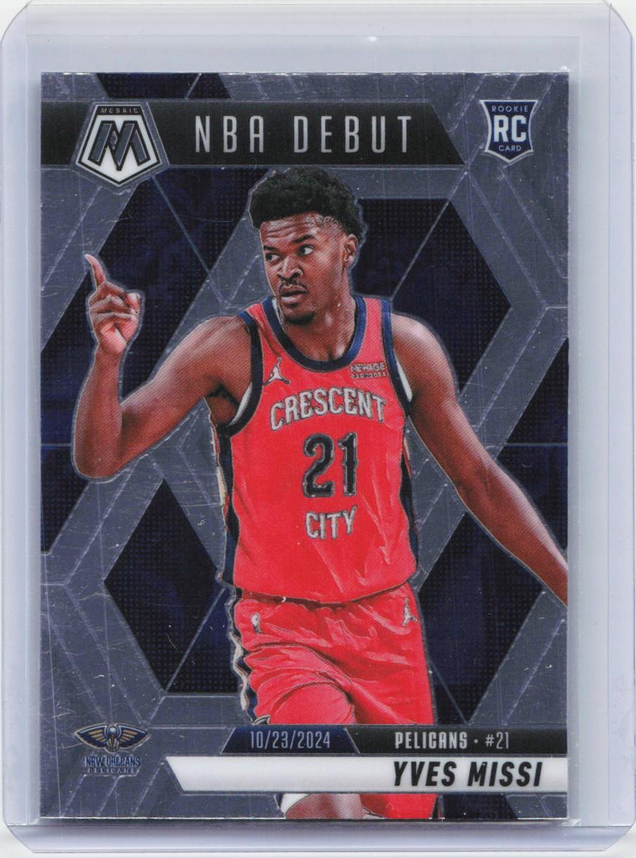 2024-25 Panini Mosaic #255 Yves Missi Red Uniform