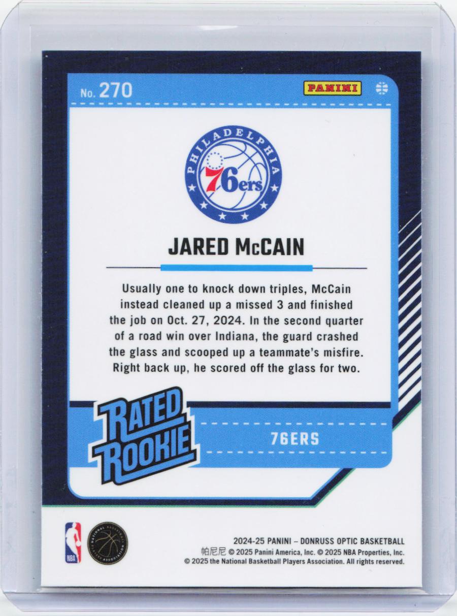 2024-25 Donruss Optic #270 Jared McCain