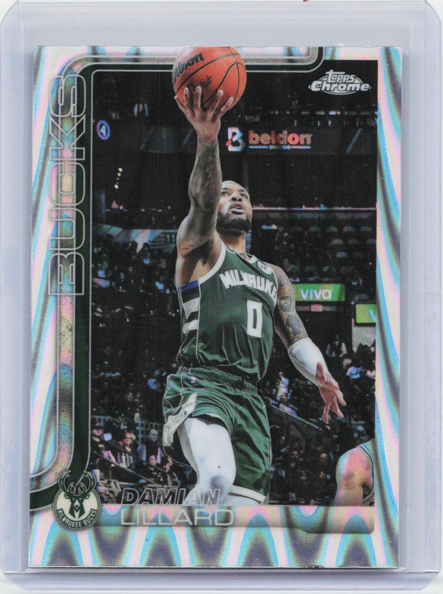 2025-26 Topps Chrome #153 Damian Lillard RayWave Refractor