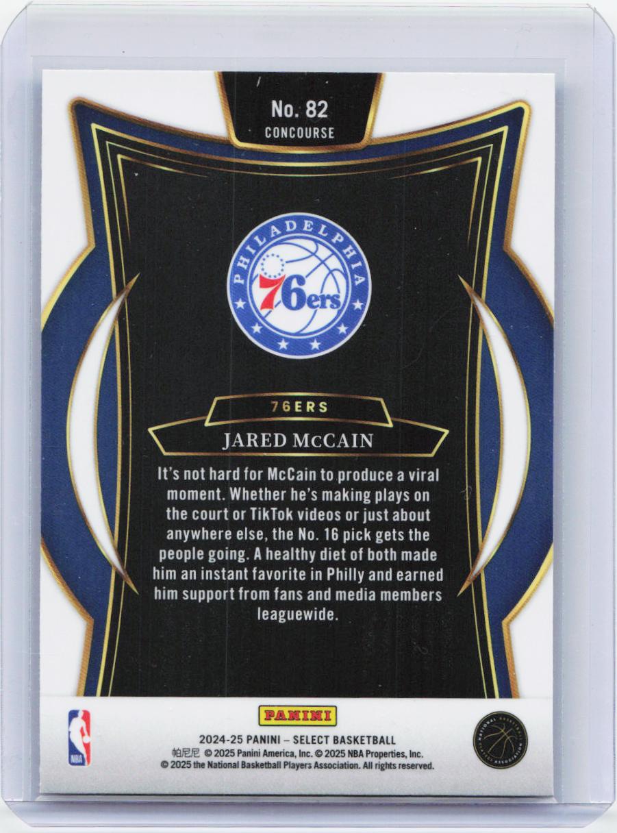 2024-25 Panini Select #82 Jared McCain