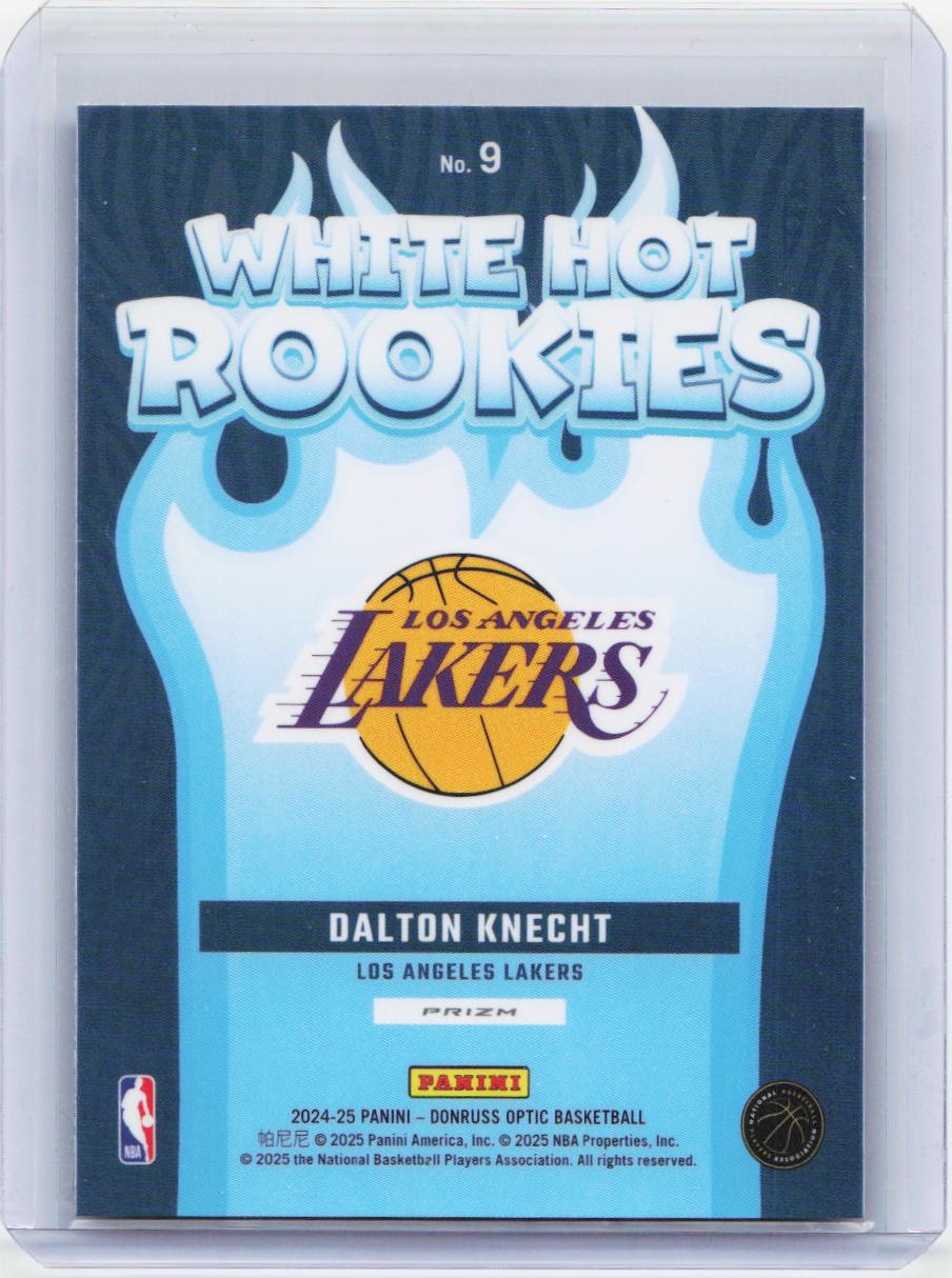 2024-25 Donruss Optic #9 Dalton Knecht White Hot Rookies Holo