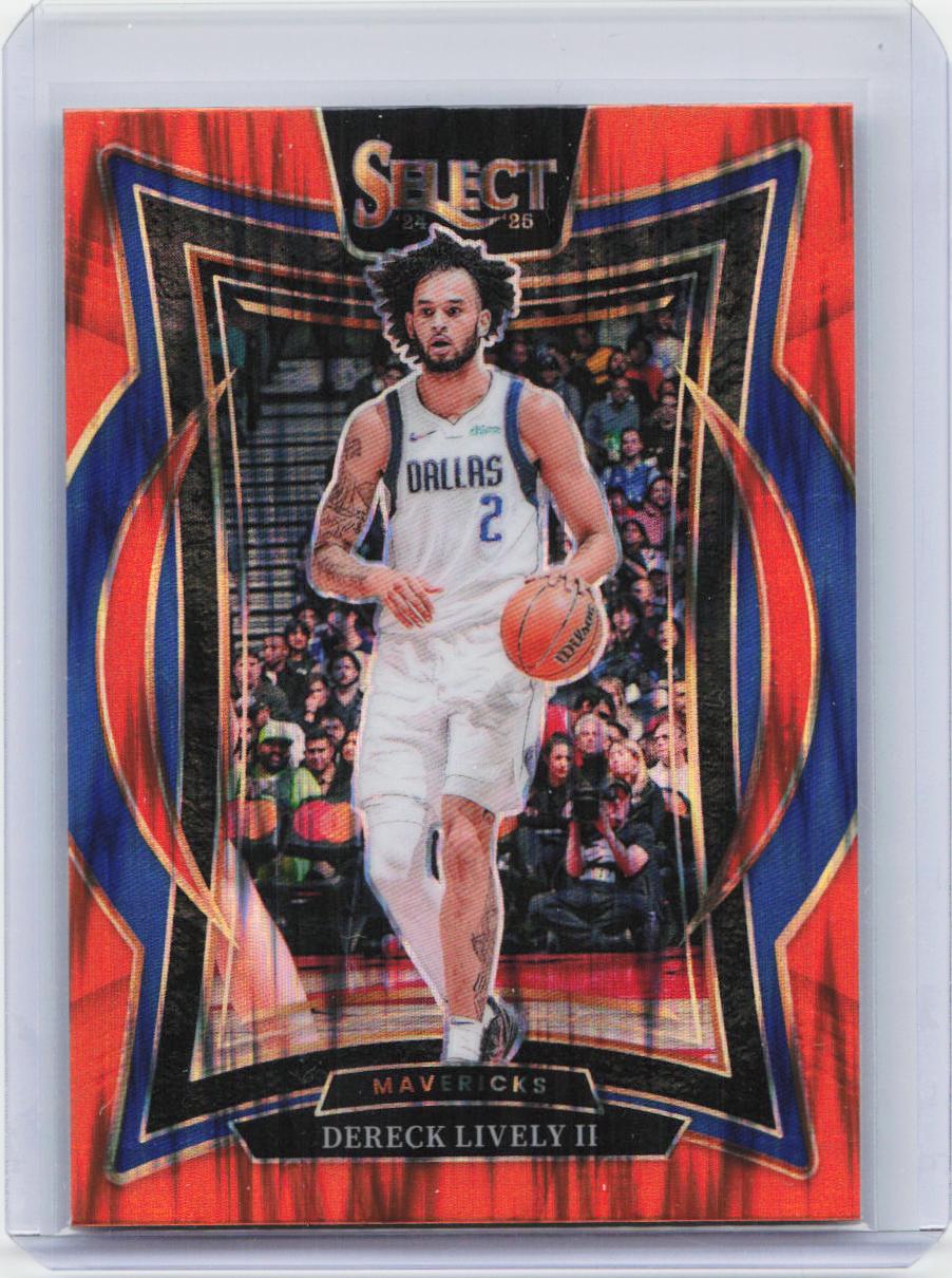 2024-25 Panini Select #26 Dereck Lively II Orange Flash Prizm
