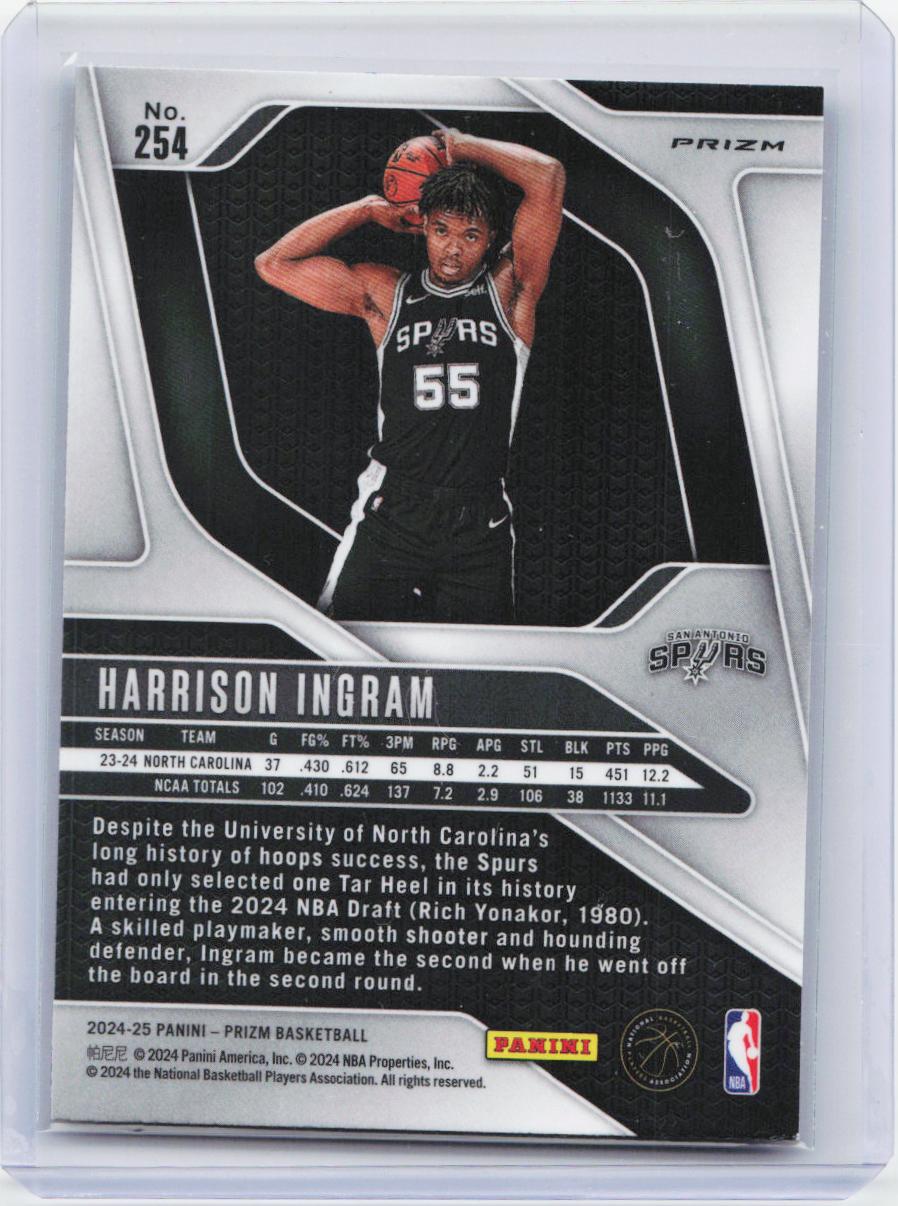 2024-25 Panini Prizm #254 Harrison Ingram Prizms Ice