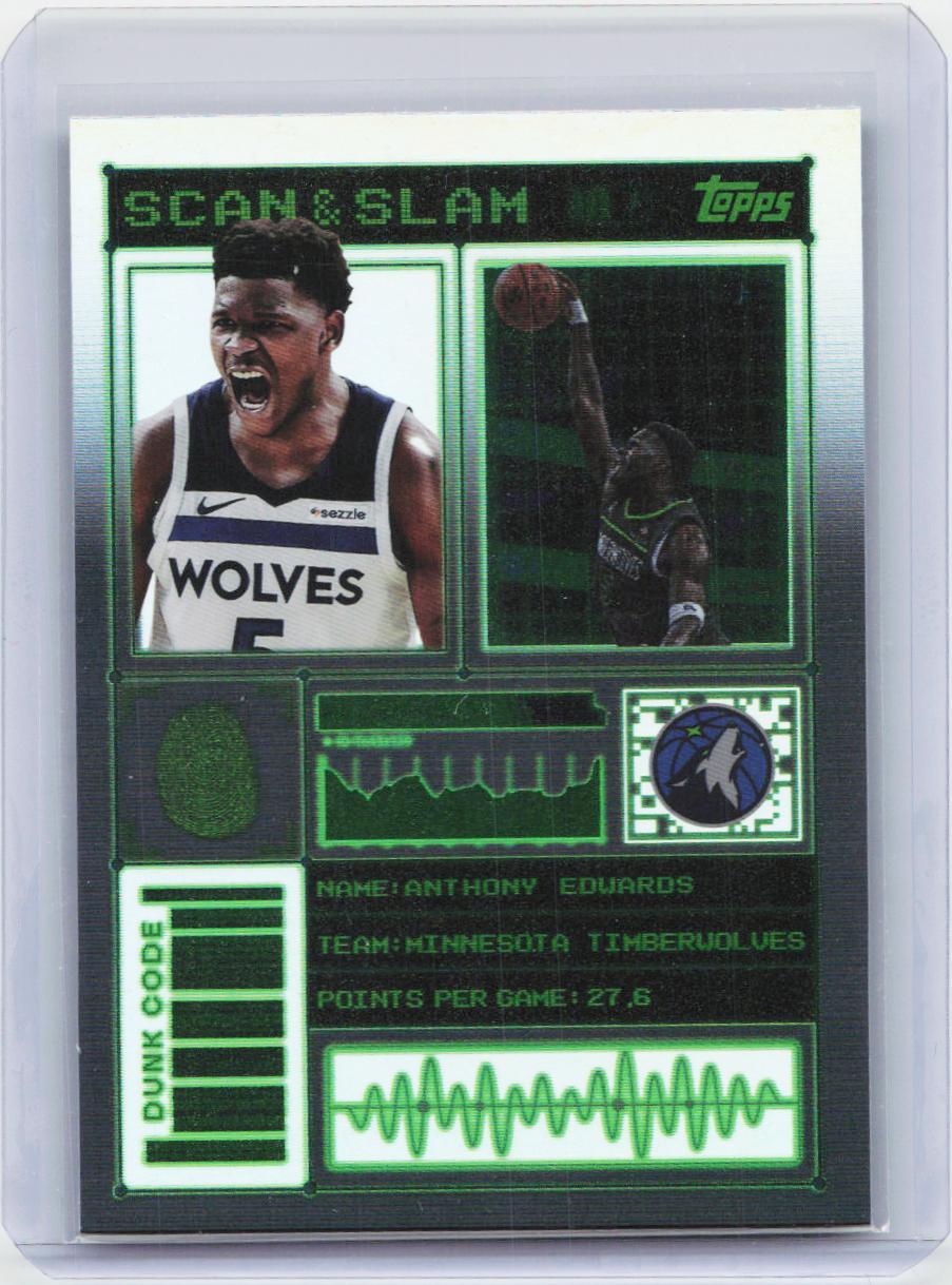 2025-26 Topps #SS-9 Anthony Edwards Scan and Slam