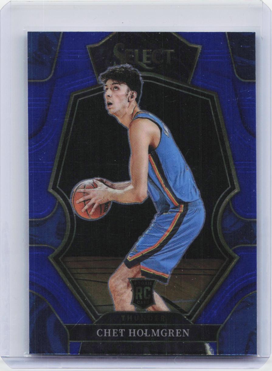 2022-23 Panini Select #196 Chet Holmgren Blue (Retail Base)