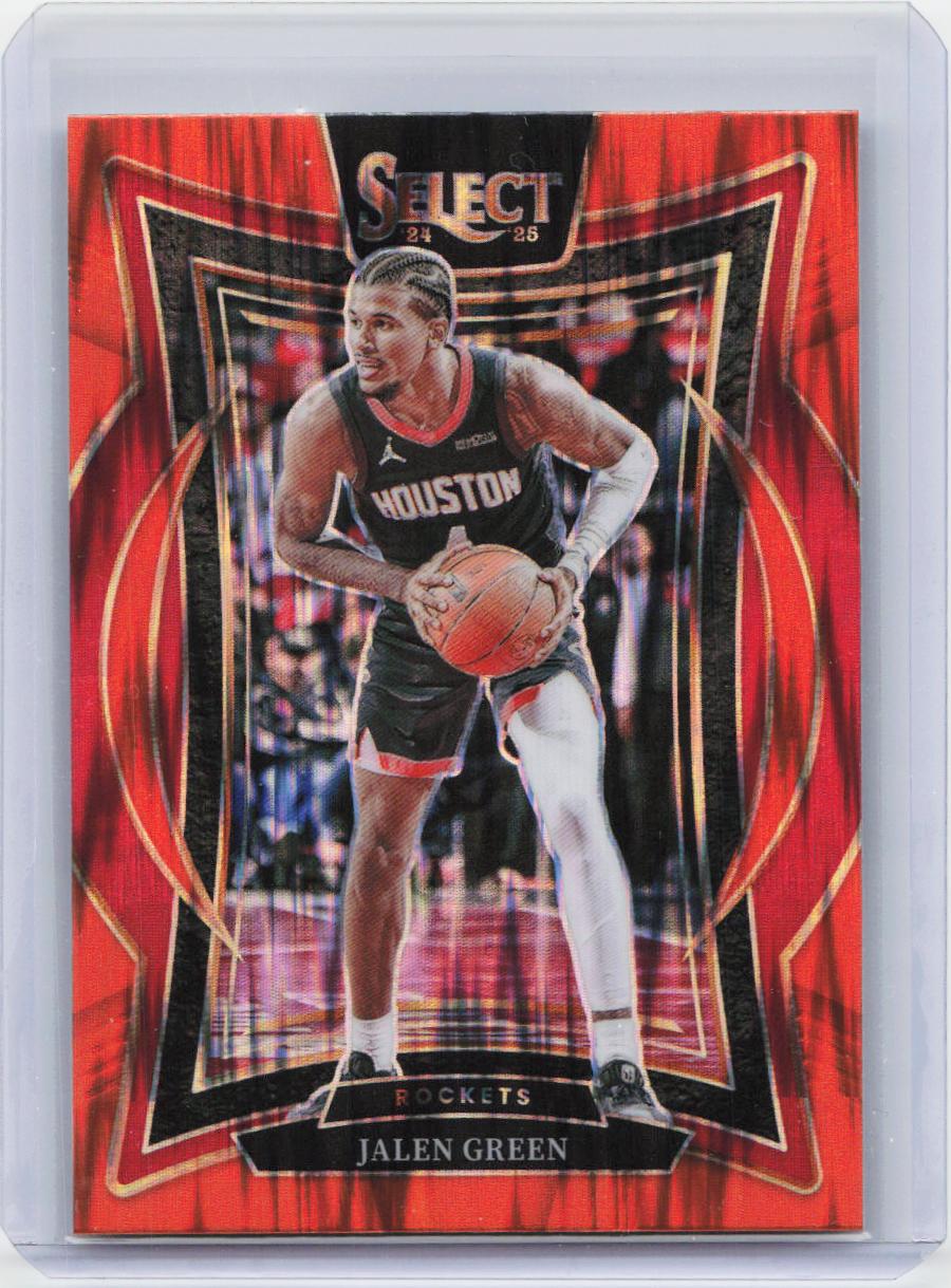 2024-25 Panini Select #47 Jalen Green Orange Flash Prizm