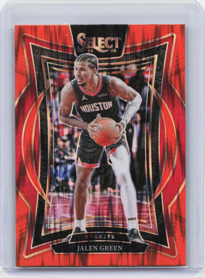 2024-25 Panini Select #47 Jalen Green Orange Flash Prizm