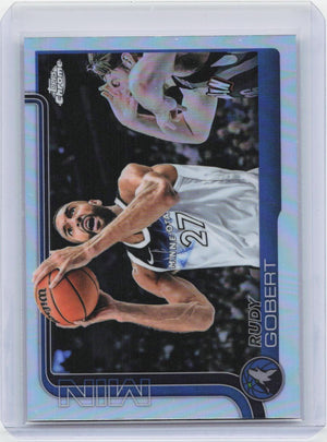 2025-26 Topps Chrome #165 Rudy Gobert Refractor