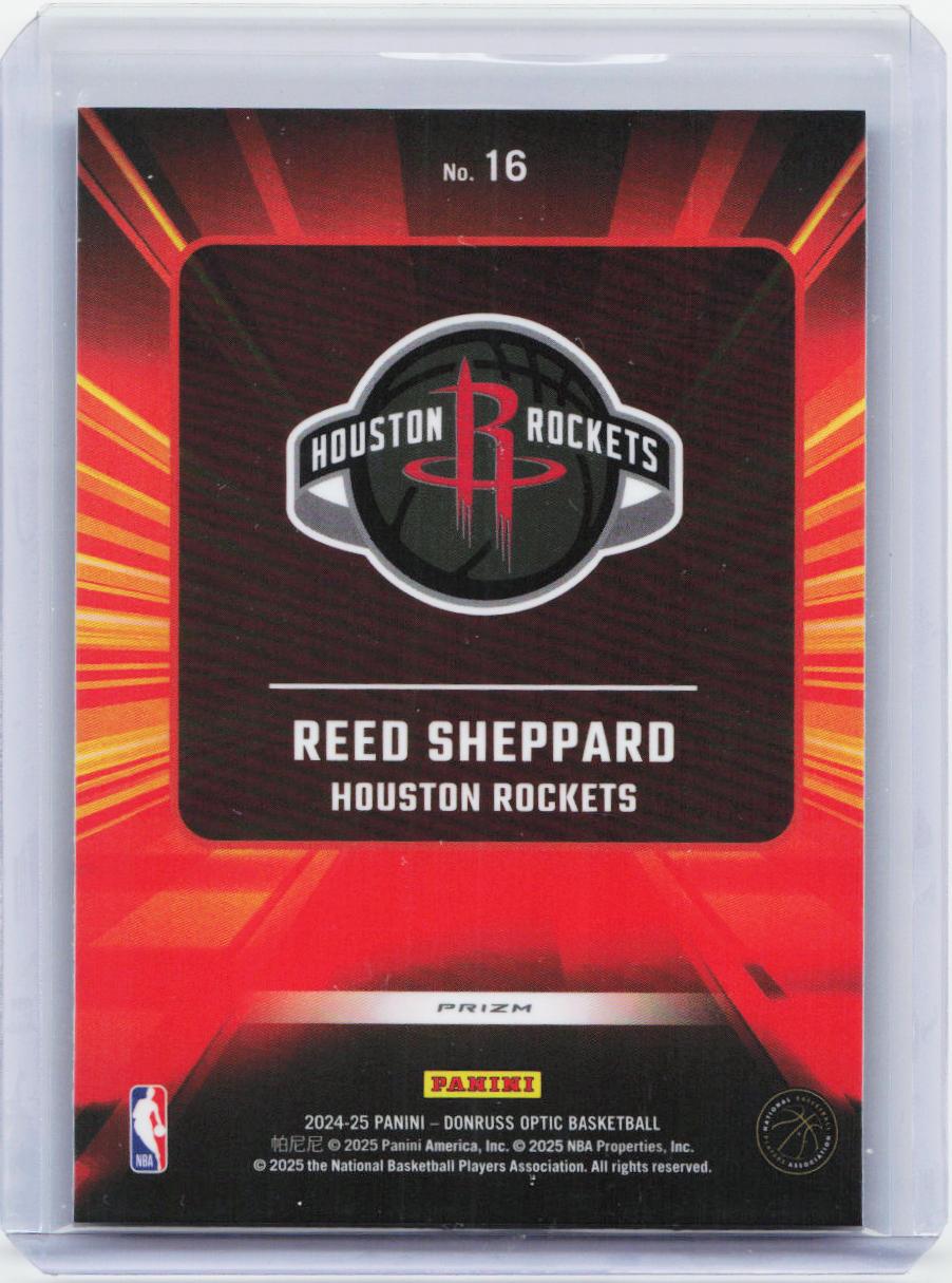 2024-25 Donruss Optic #16 Reed Sheppard Express Lane Holo