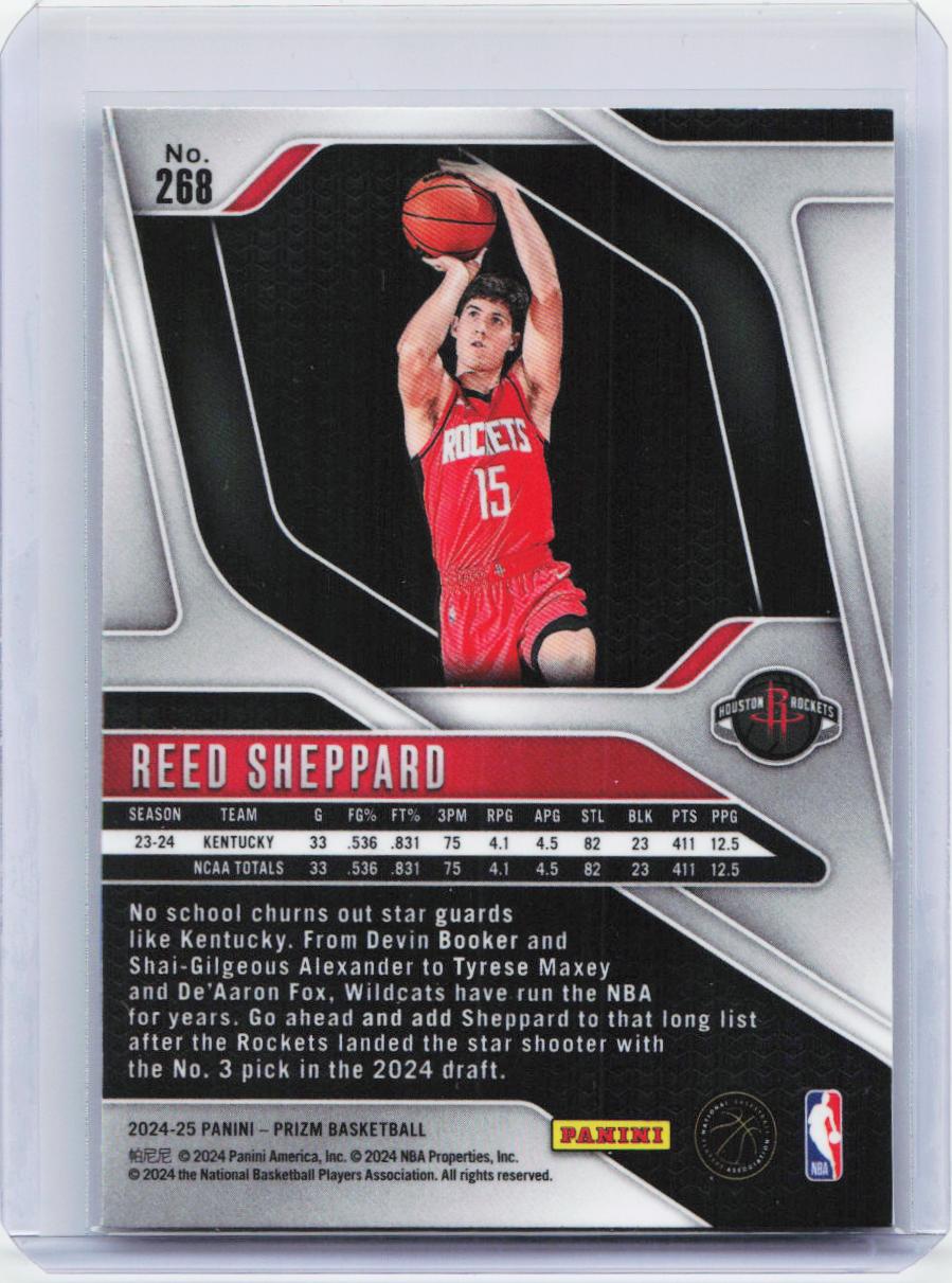 2024-25 Panini Prizm #268 Reed Sheppard