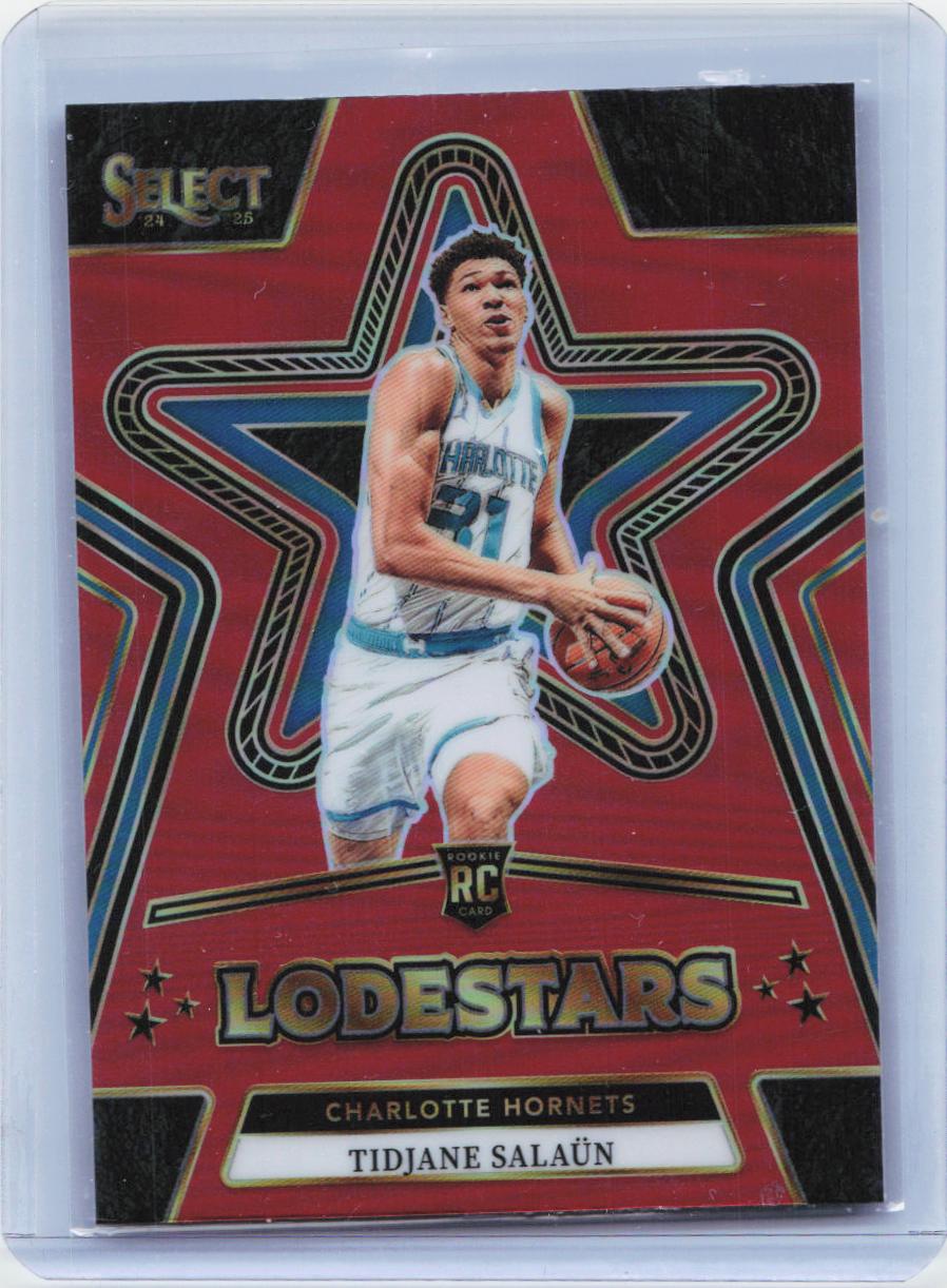 2024-25 Panini Select #1 Tidjane Salaun Lodestars Red Prizms