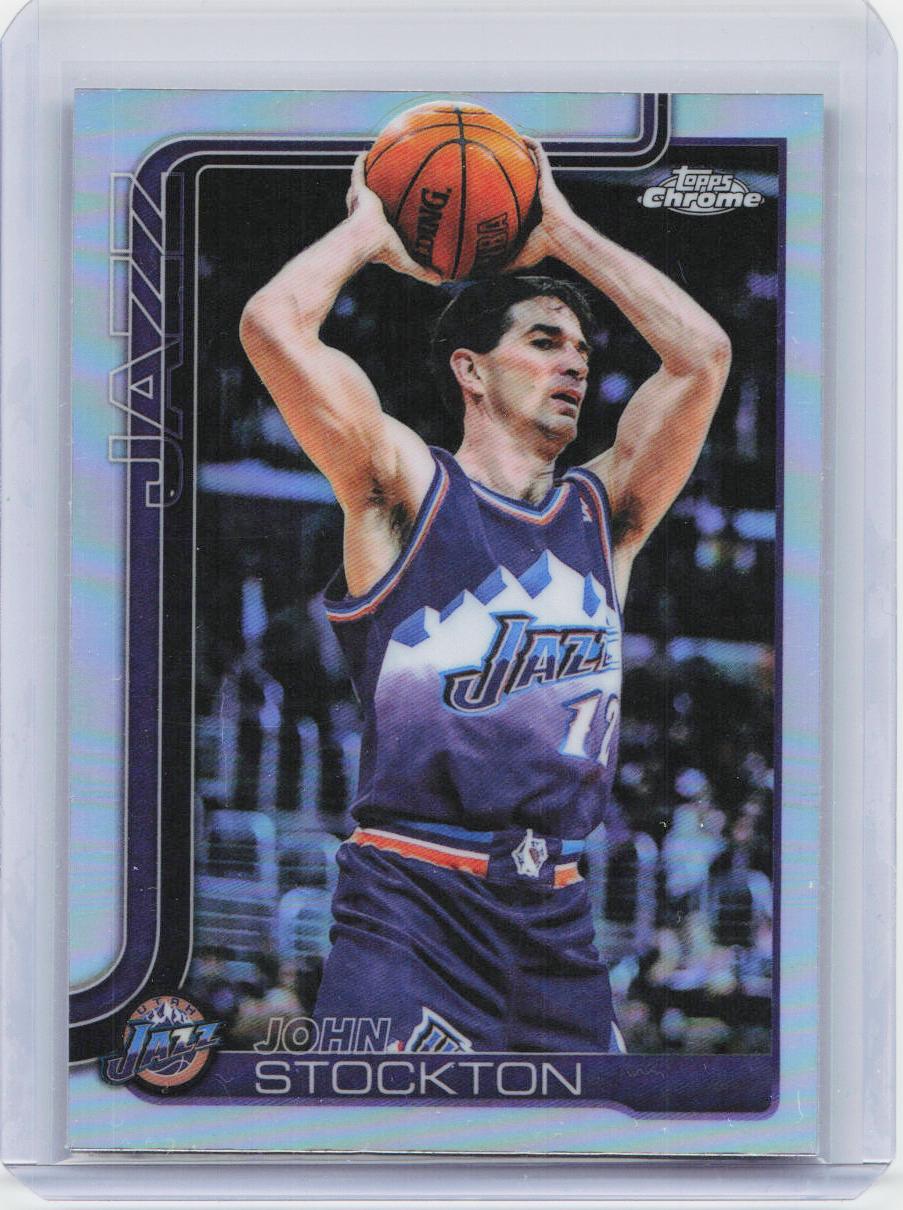 2025-26 Topps Chrome #250 John Stockton Refractor