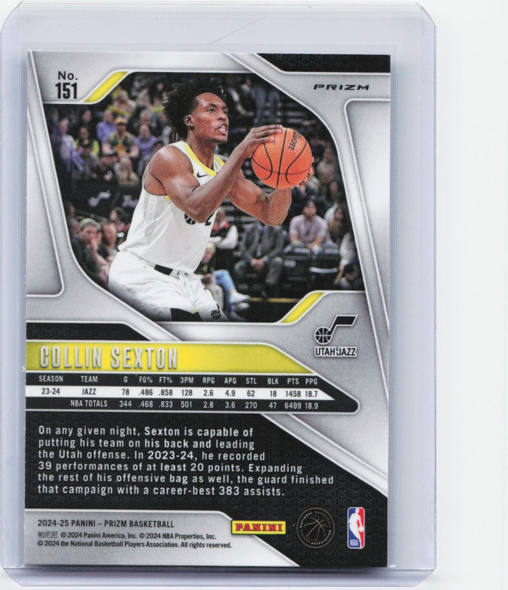 2024-25 Panini Prizm #151 Collin Sexton Prizms Silver