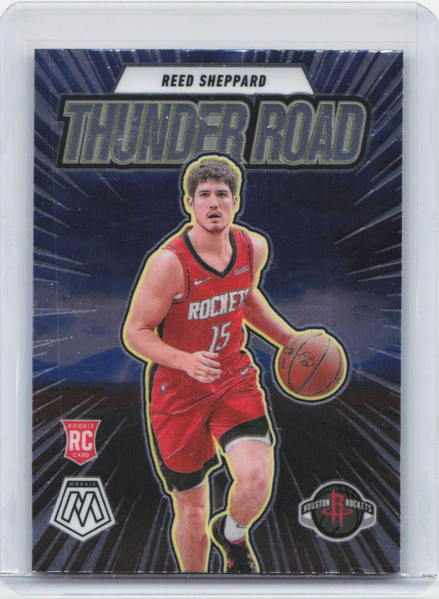 2024-25 Panini Mosaic #16 Reed Sheppard Thunder Road